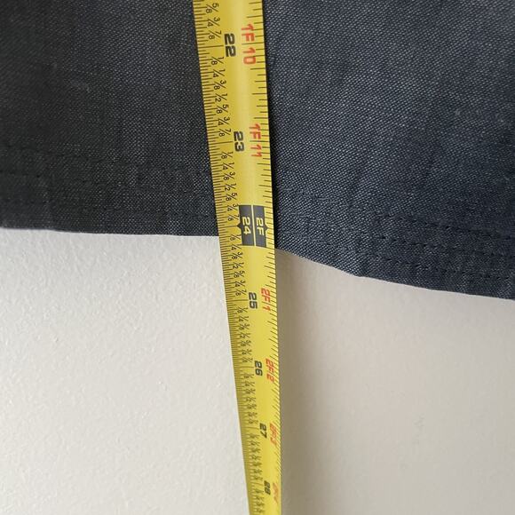 Talbots Linen Blazer 18W Navy Blue Minimalist Jacket Plus Size Classic Workwear - Picture 3 of 8